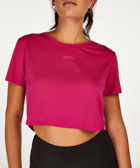HKMX Mesh Crop Top, Pink