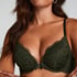 Teddy Padded Underwired Push-Up Bra, Green