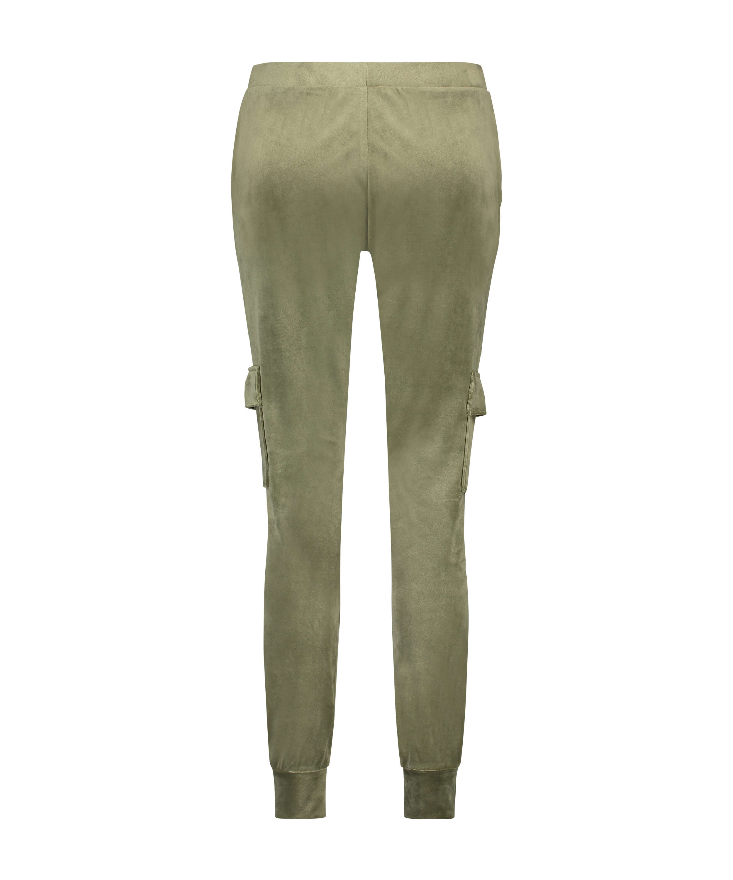 Velvet Jogging Pants Cargo, Green, main