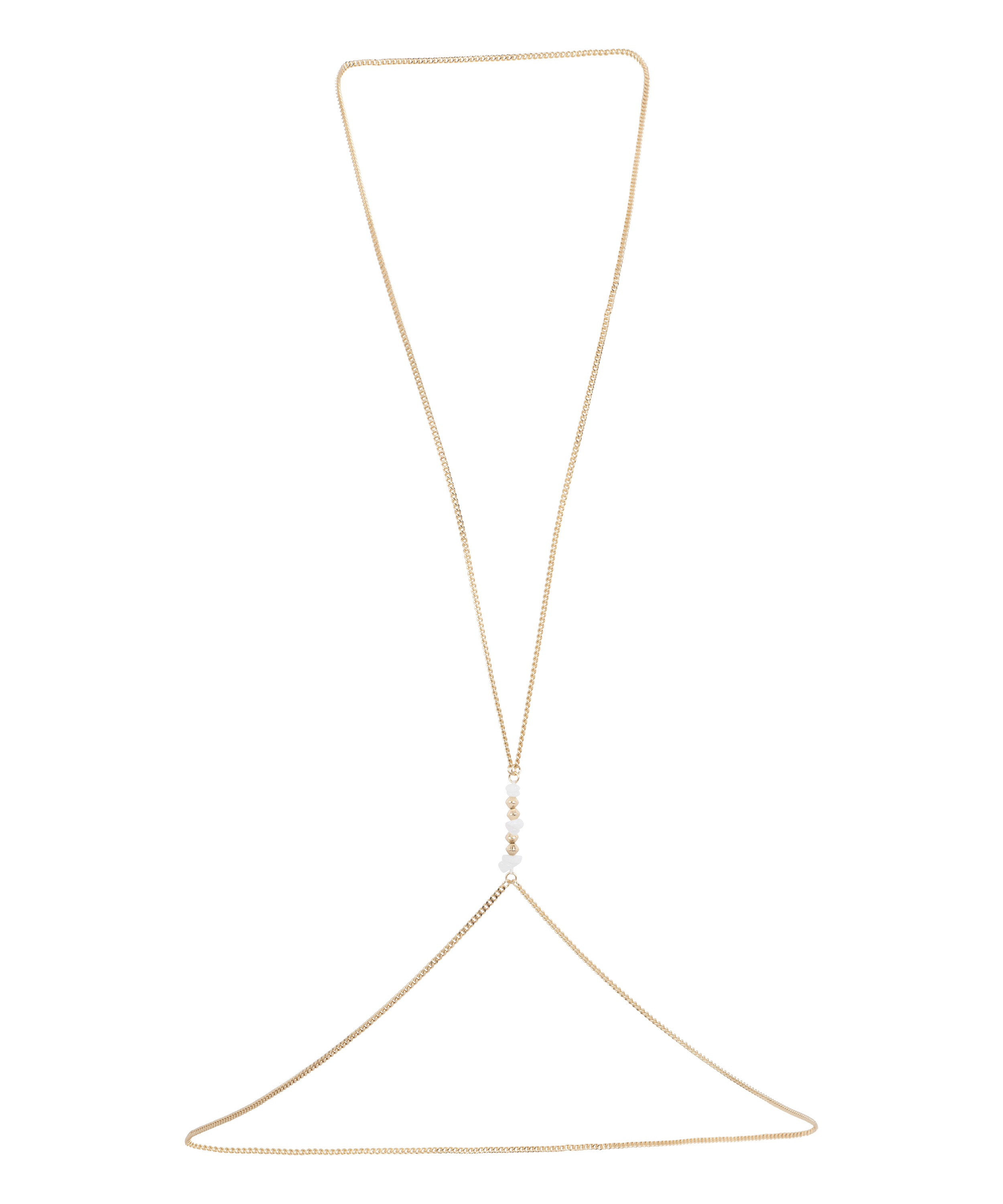 Pearl Body Chain, Yellow, main