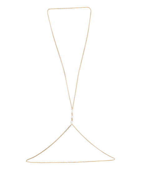 Pearl Body Chain, Yellow