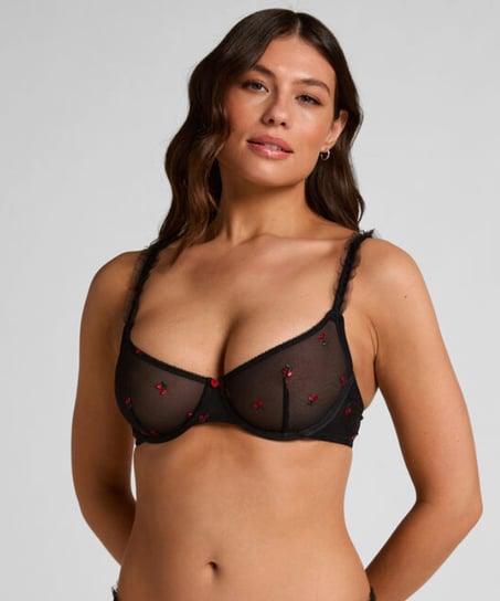 Chelsey Non-Padded Underwired Bra, Black