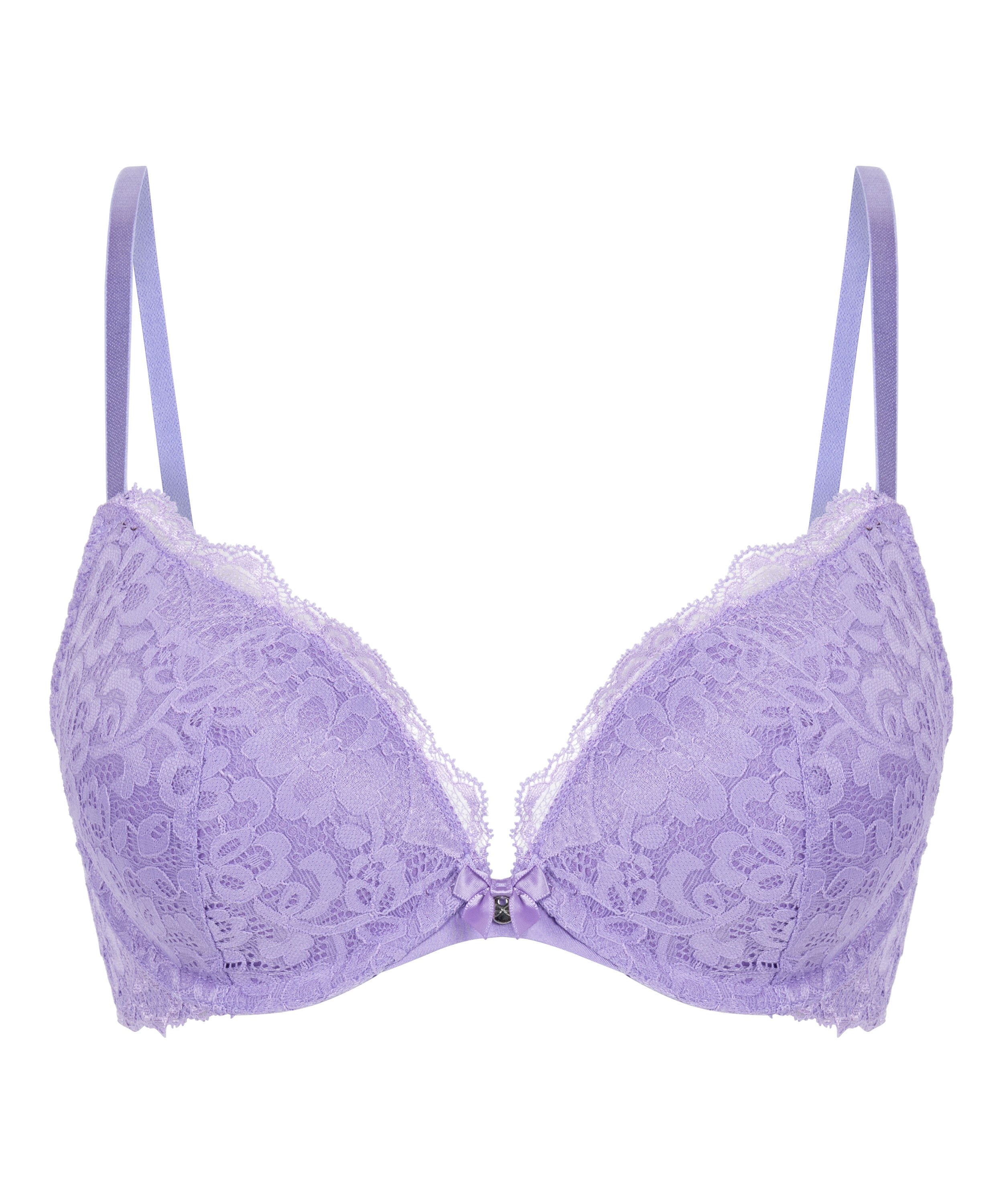 Marine Padded Underwired Push-Up Bra, Purple