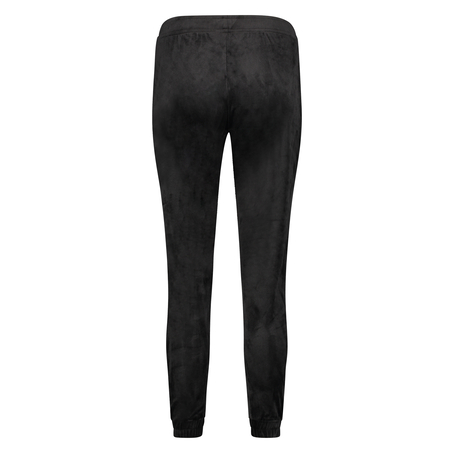 Velvet Lurex jogging bottoms, Black