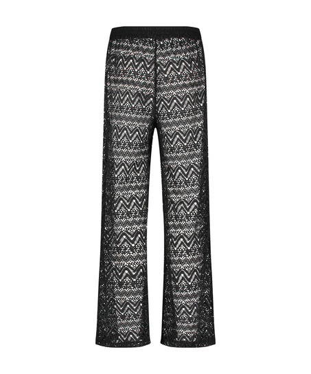 Lace Beach Pant, Black