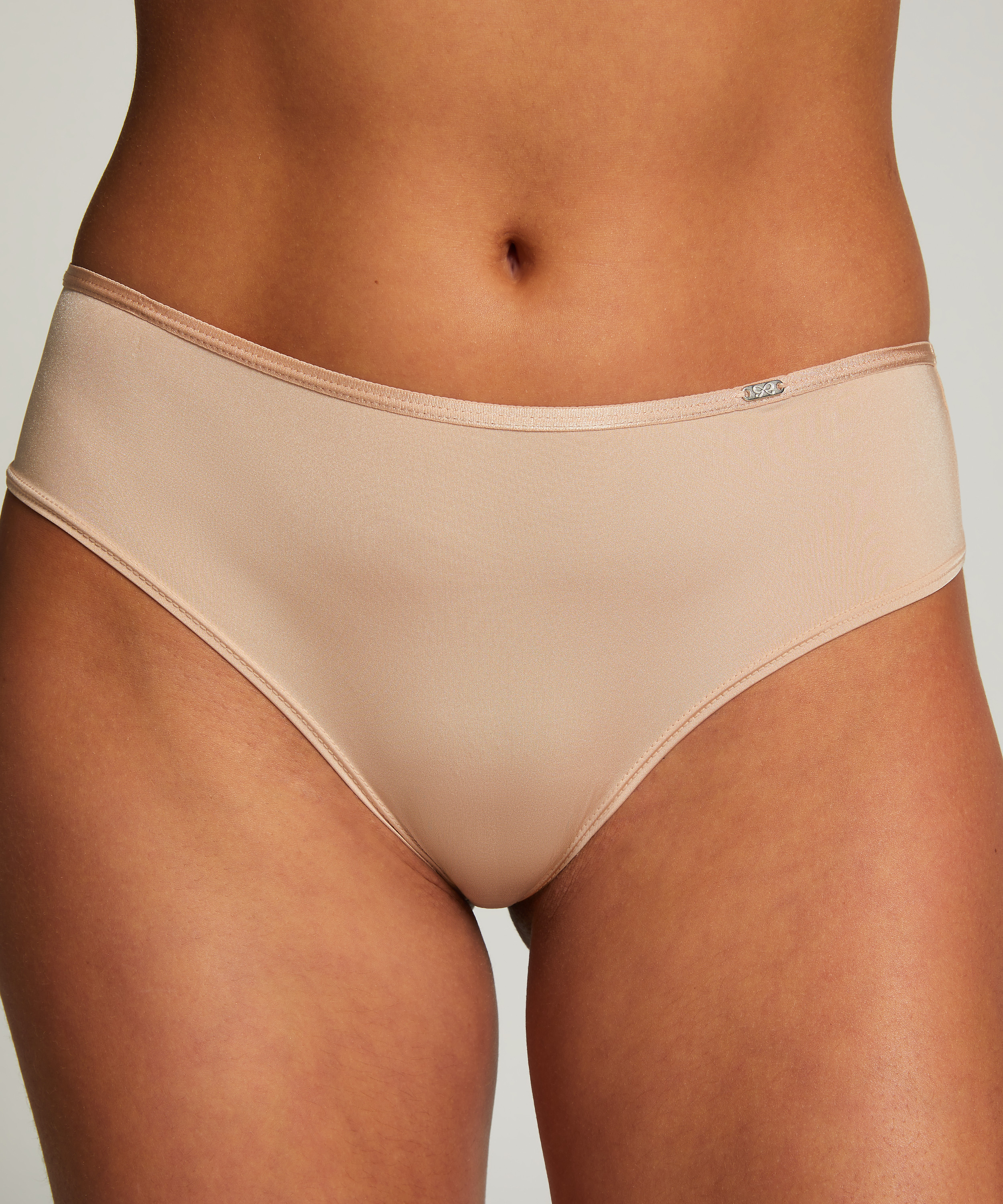 2-pack of Angie Brazilian knickers, Beige, main