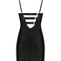 Preformed push-up underwired Slip Dress Talia, Black
