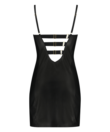 Preformed push-up underwired Slip Dress Talia, Black