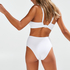 Duran bikini crop top, White