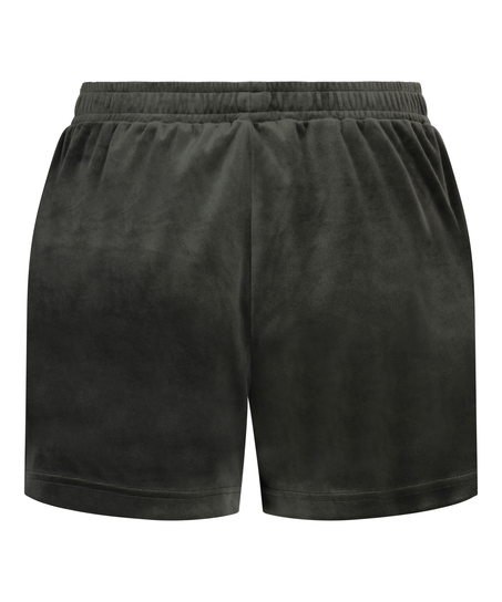 Velvet Pocket shorts, Green