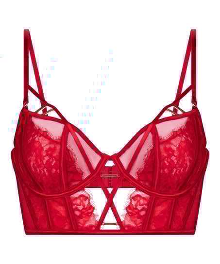 Noeki Non-Padded Underwired Bra, Red