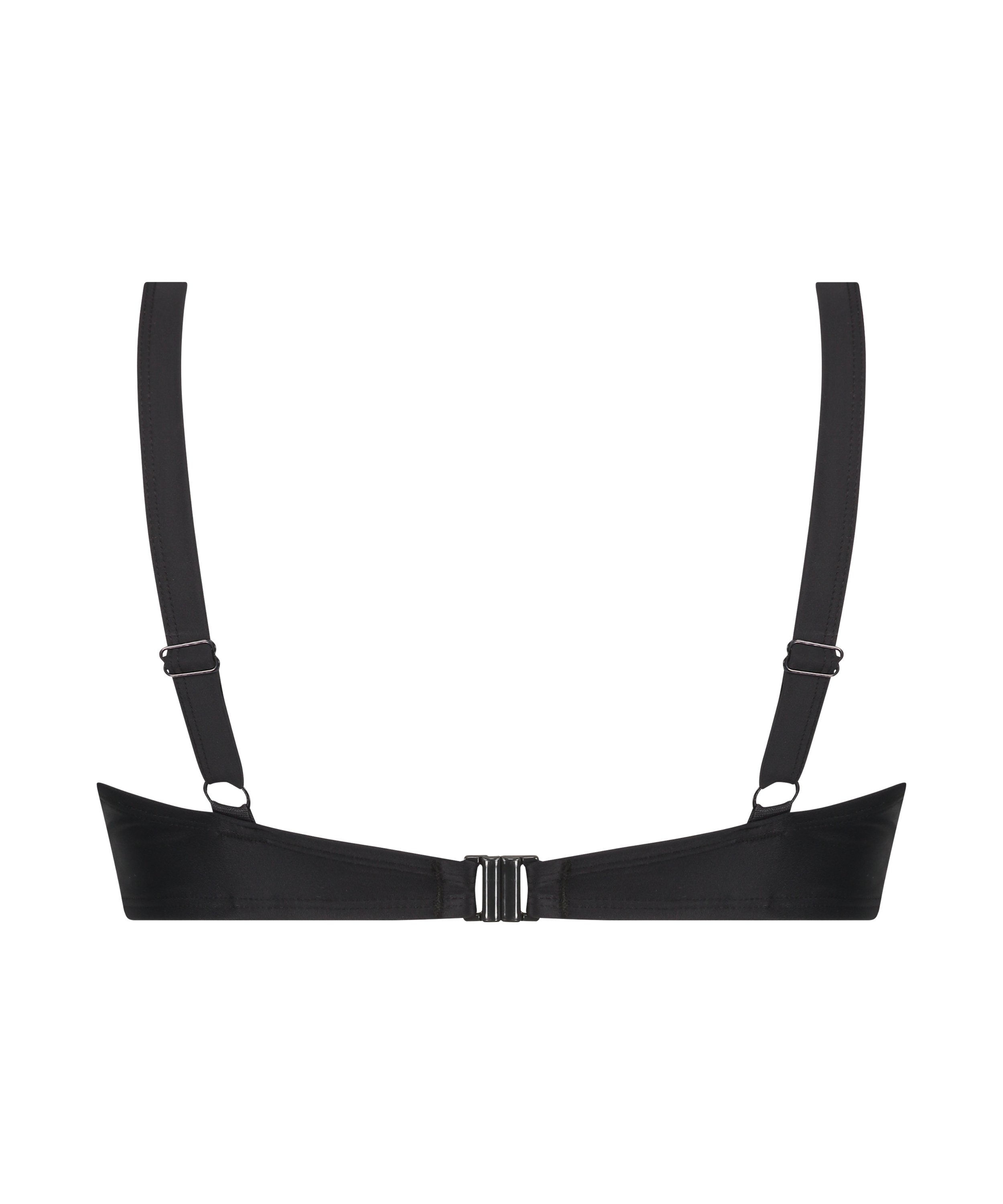 Luxe Non-Padded Underwired Bikini Top, Black, main