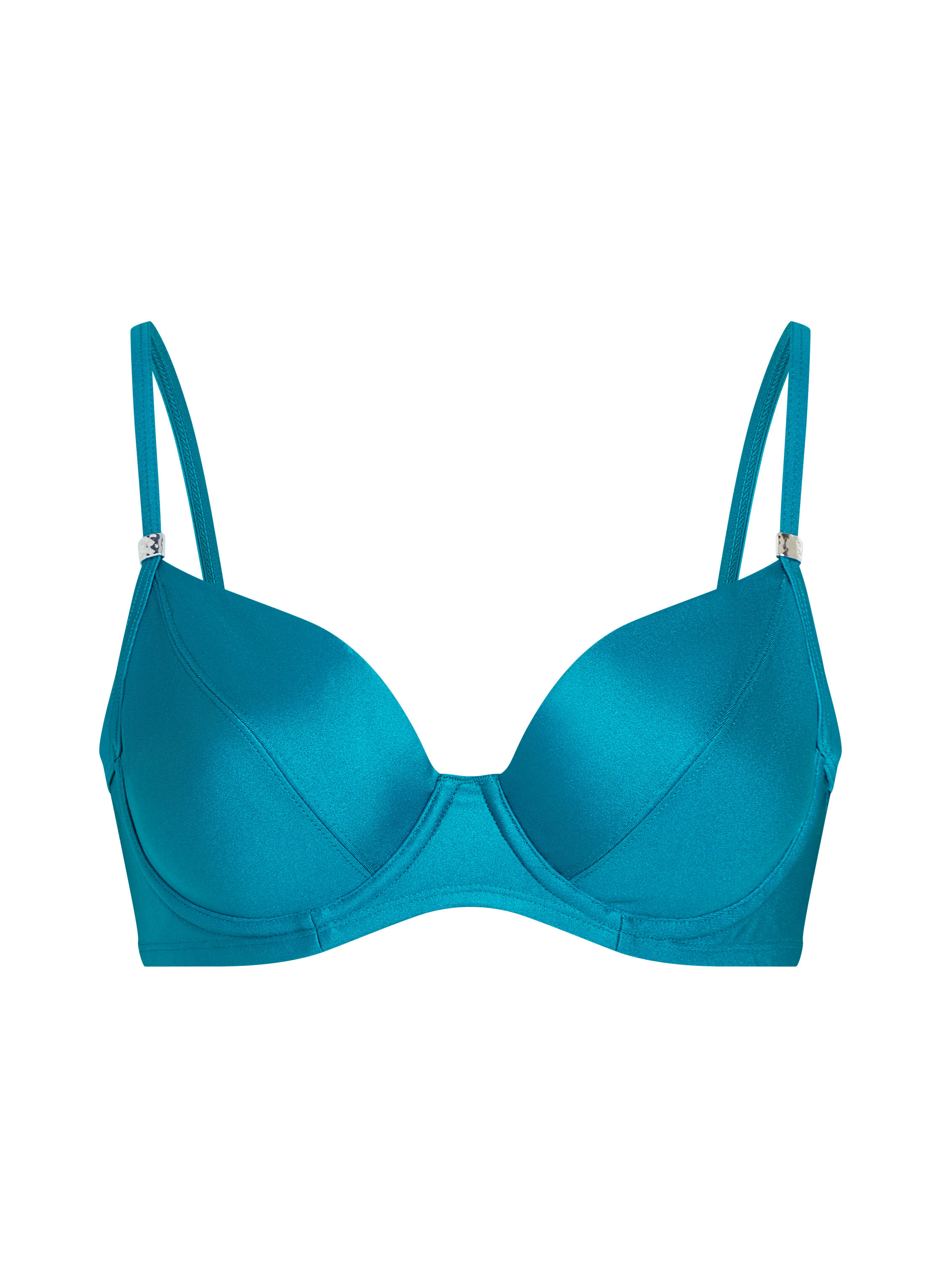 Aqua Non-Padded Underwired Bikini Top, Green Aqua Non-Padded Underwired Bikini Top, Green