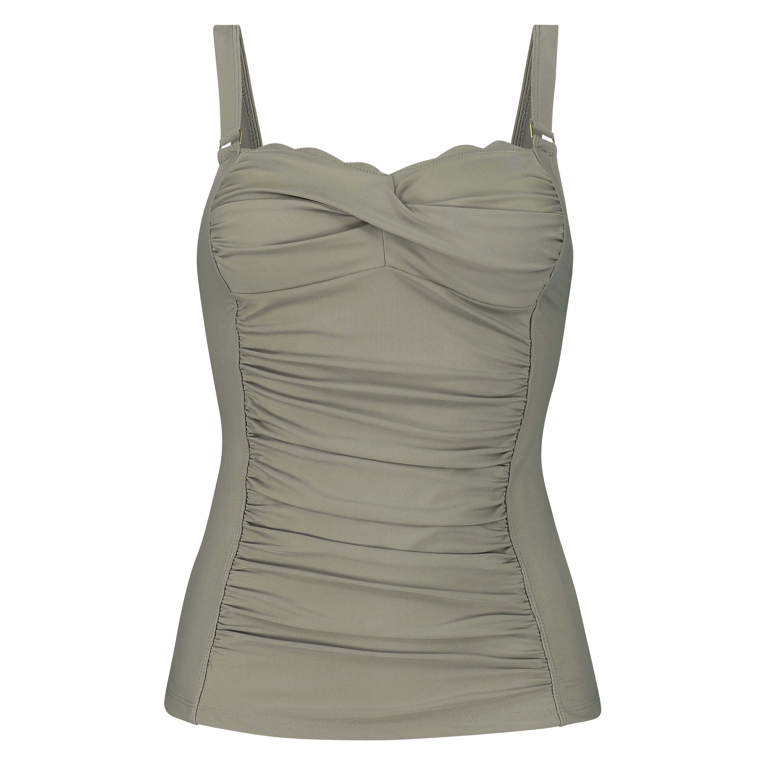 Scallop Glam Tankini, Green, main