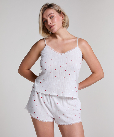 Cami lace top, White