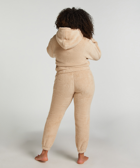 Snuggle Fleece Joggers, Beige