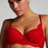 Pippa Padded Underwired Bra, Red