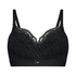 Rose padded nursing bra, Black