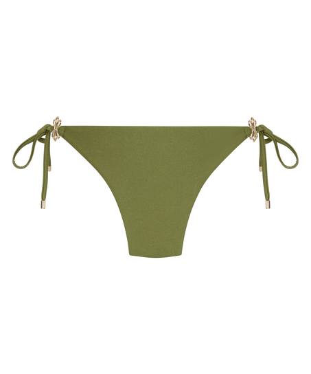 Yucatan High-Leg Bikini Bottoms, Green