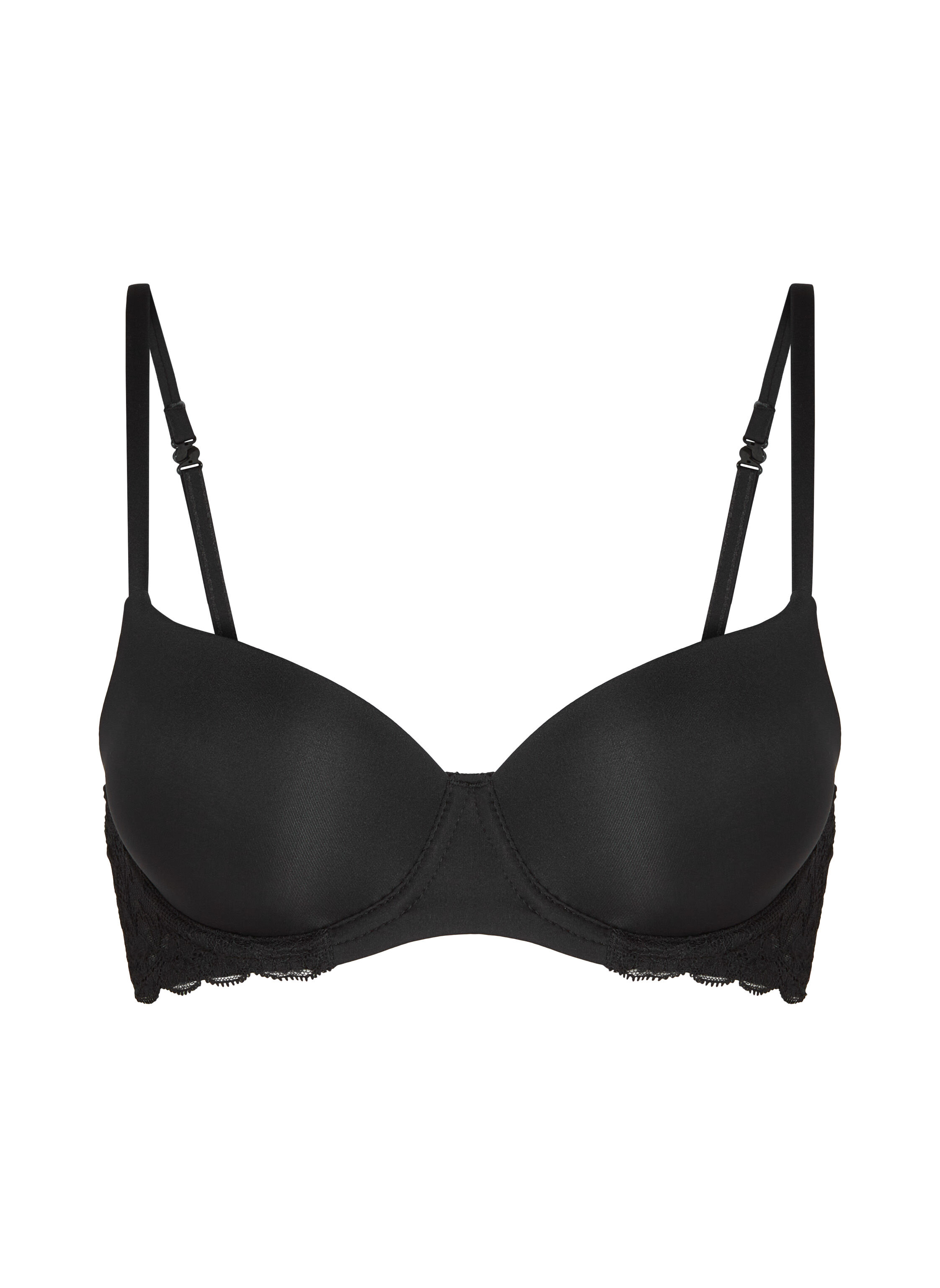 Angie Padded Underwired Bra, Black