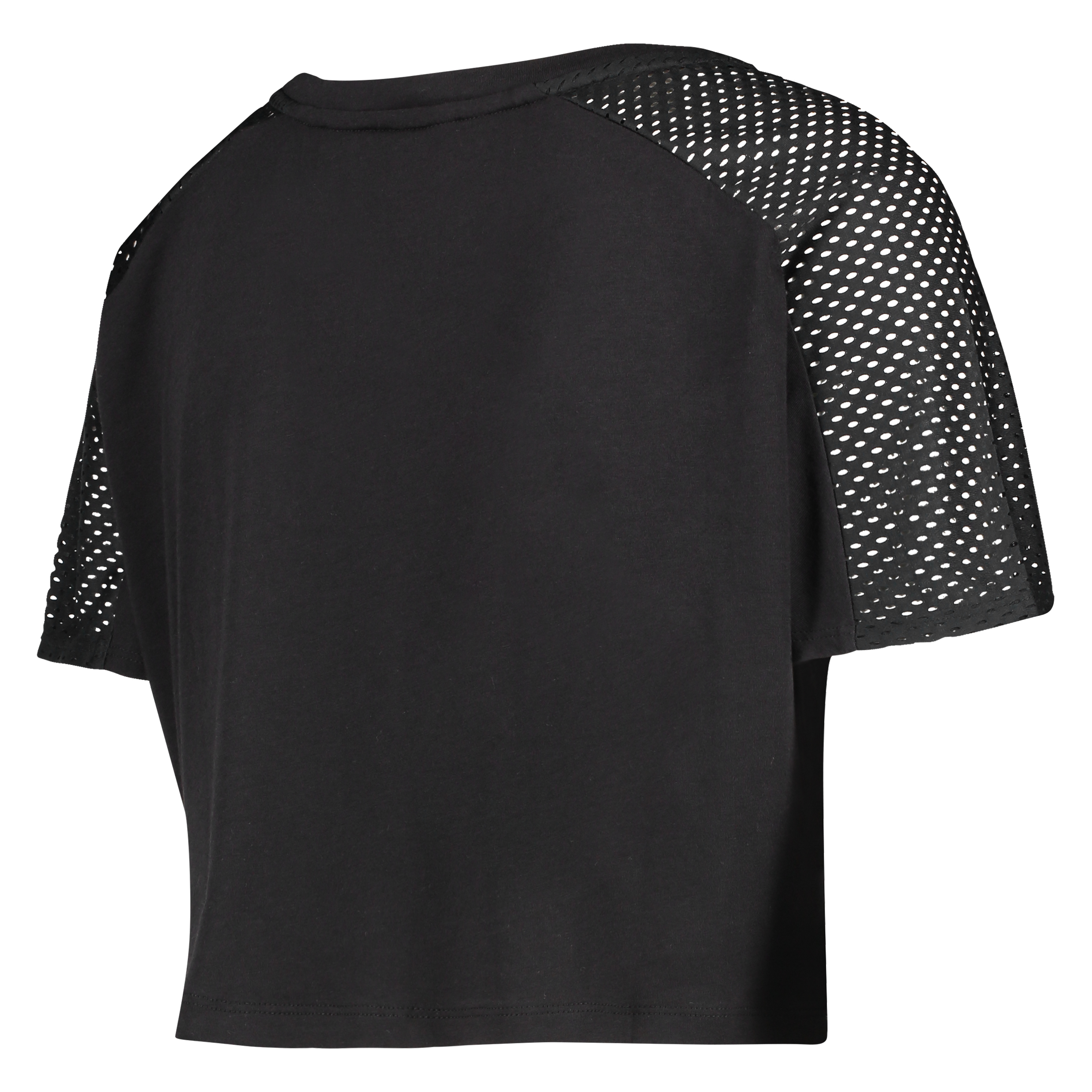 HKMX Crop Top Mesh, Black, main