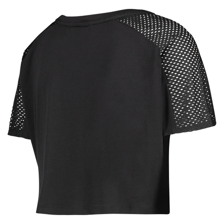 HKMX Crop Top Mesh, Black