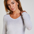 Long-Sleeved Pyjama Top, Grey