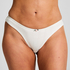 Pointelle Brazilian, White