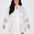 Kimono satin Bridal, White