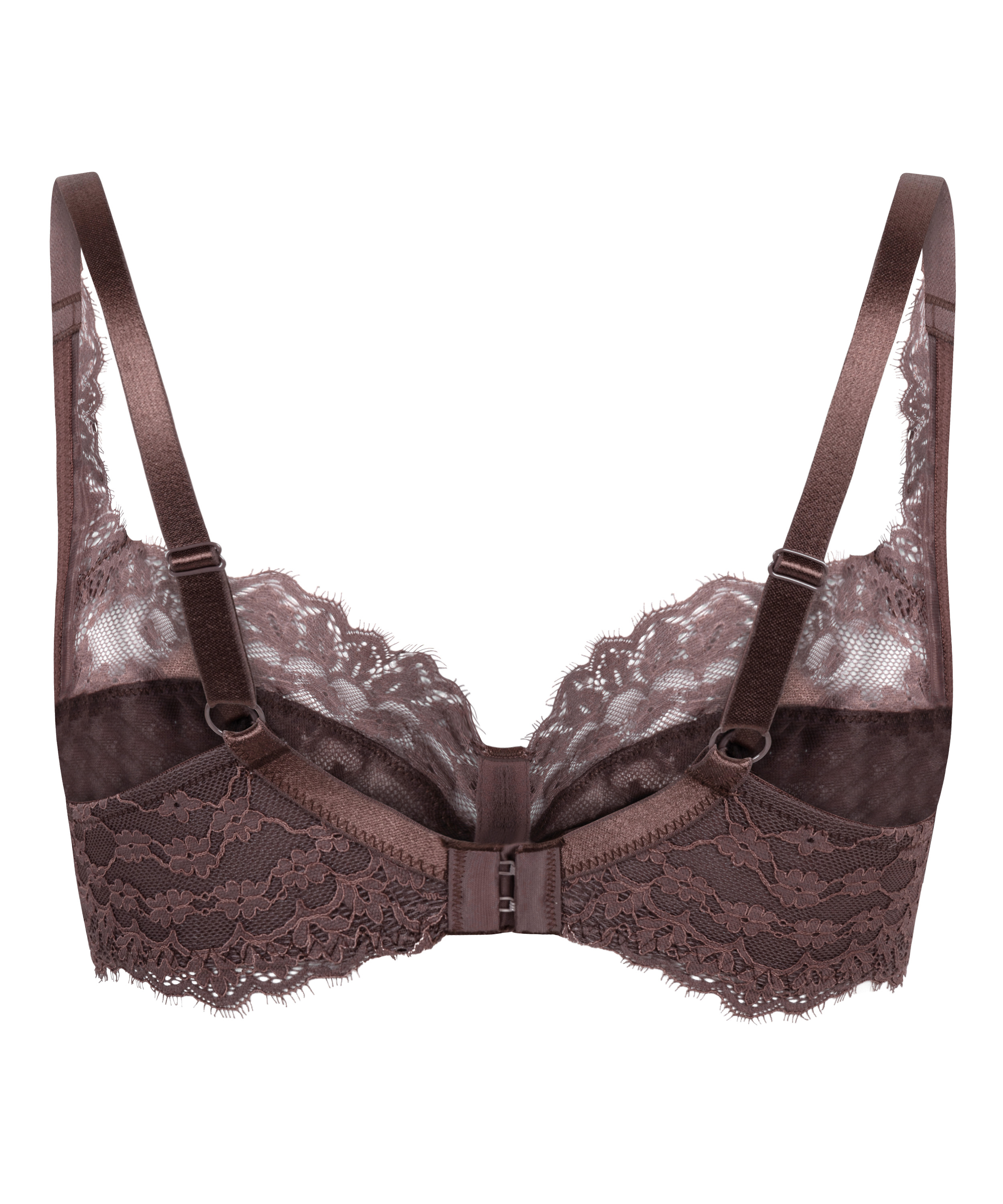 Daisy Non-Padded Underwired Bra, Brown, main