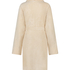 Fleece Bathrobe, White