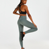 HKMX Make Me Zen High Waisted Leggings, Green