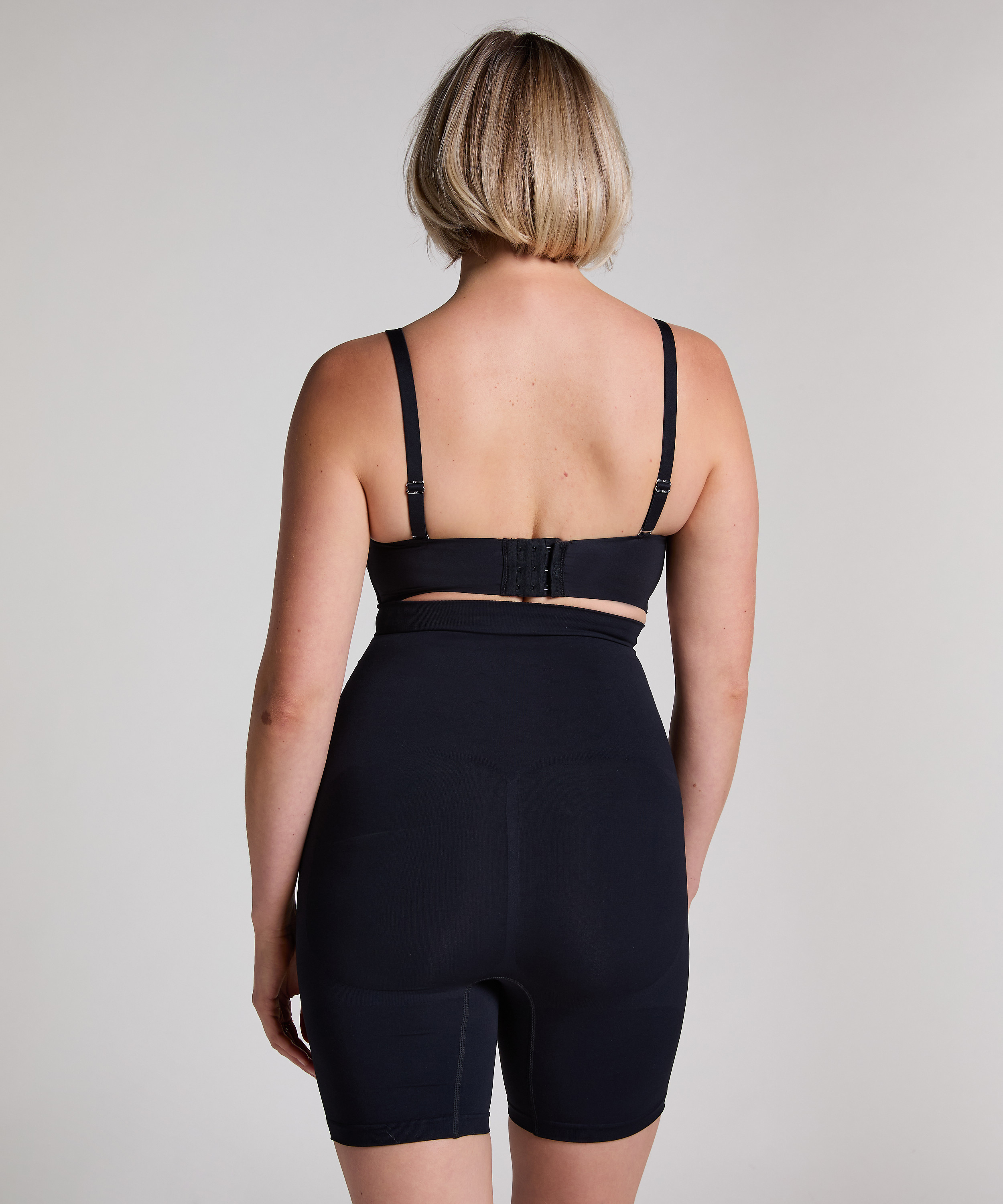 Seamless Enhancing Thigh Slimmer, Black, main