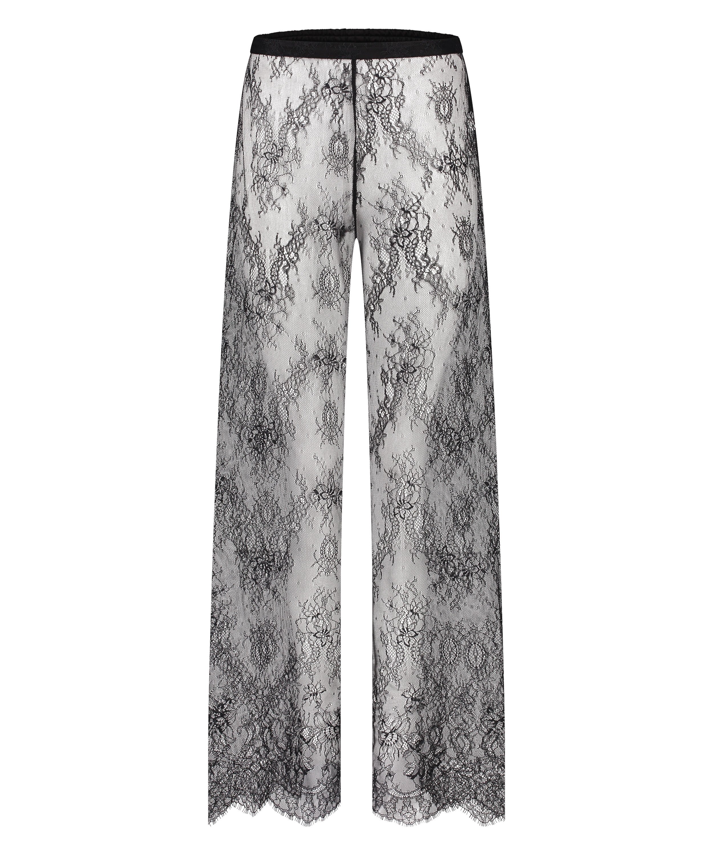 Camille Lace Pants, Black