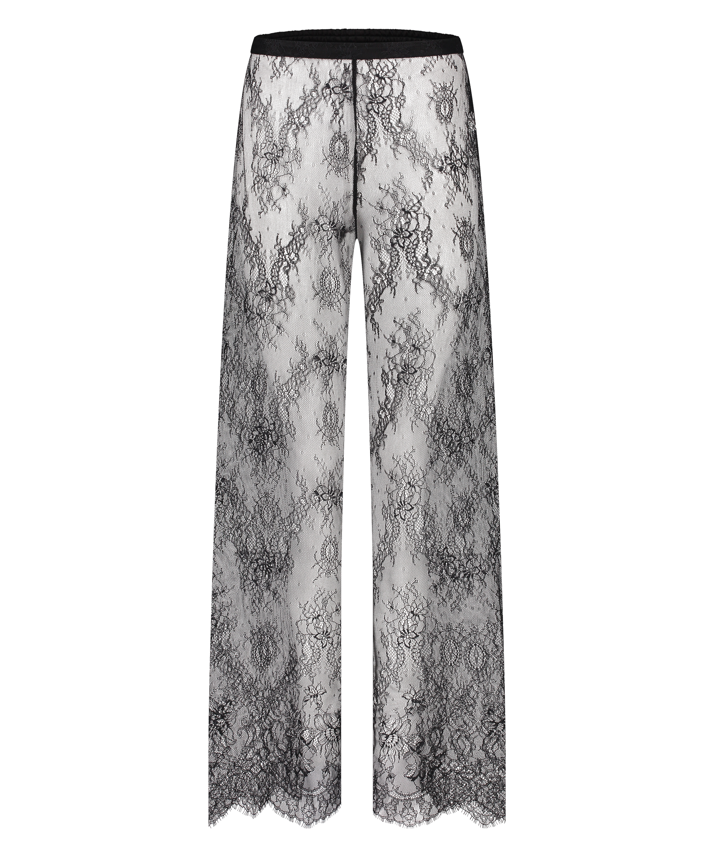 Camille Lace Pants, Black, main