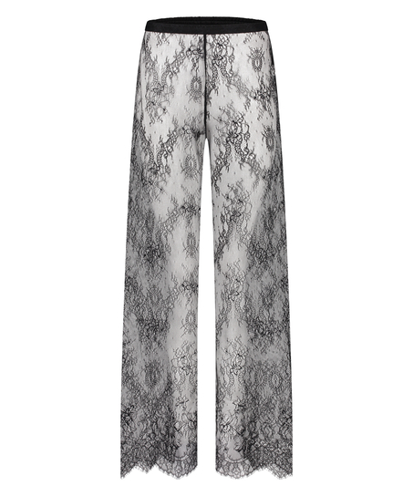 Camille Lace Pants, Black