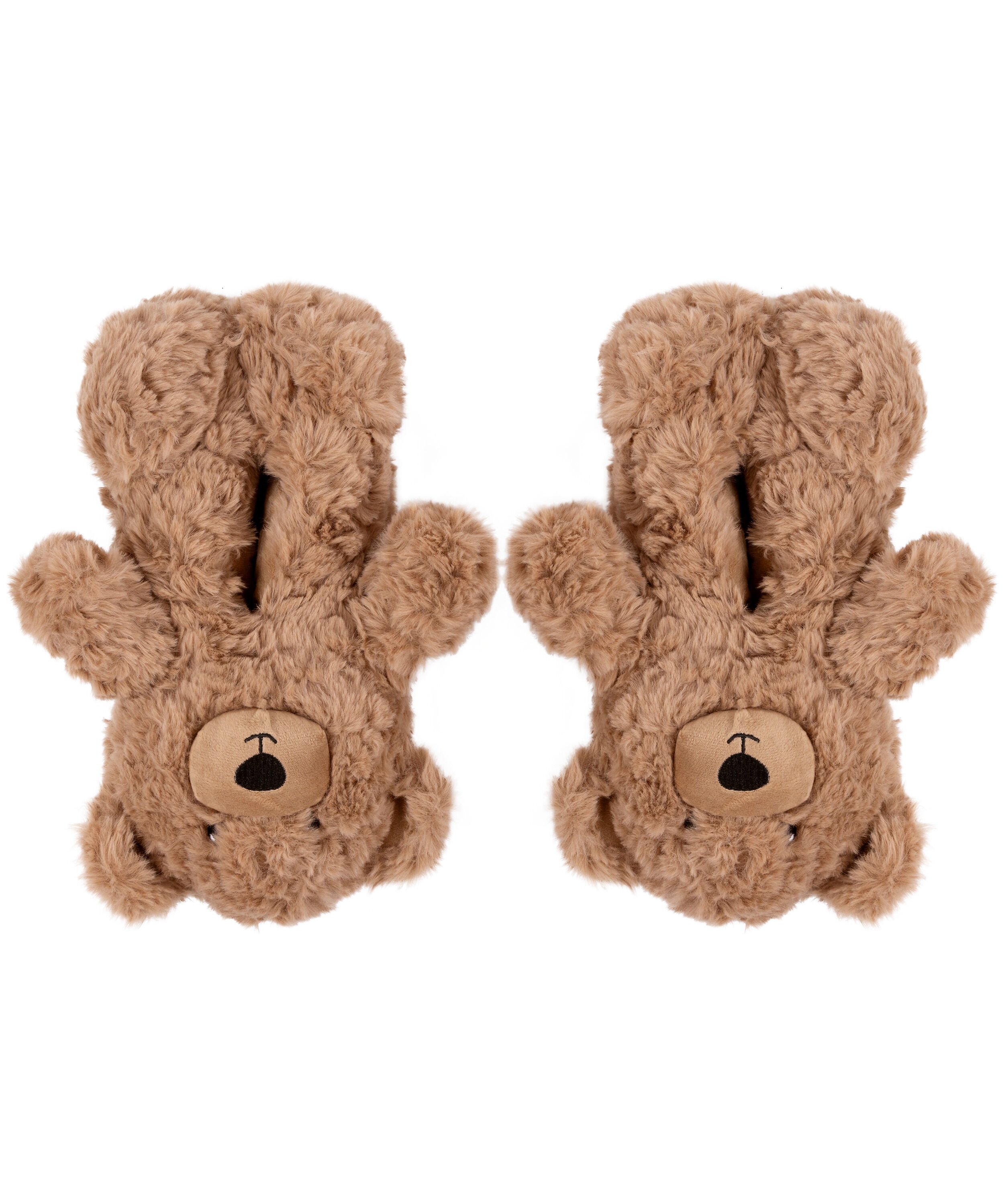 Slippers Teddy Bear, Beige