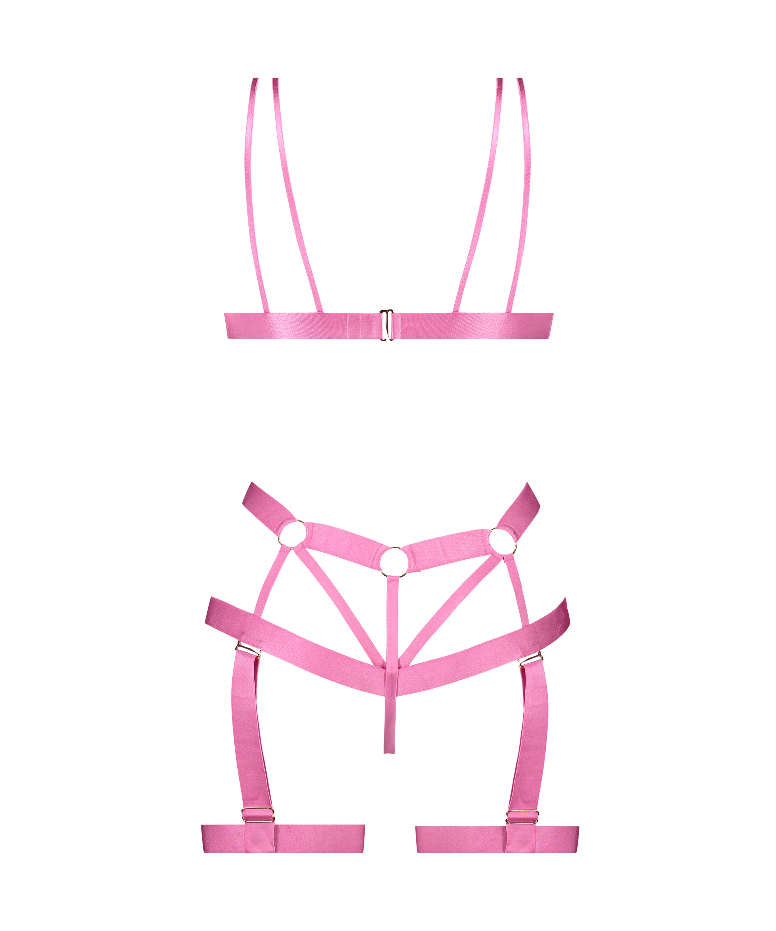 Private Hedonist Open Crotch Body, Pink, main