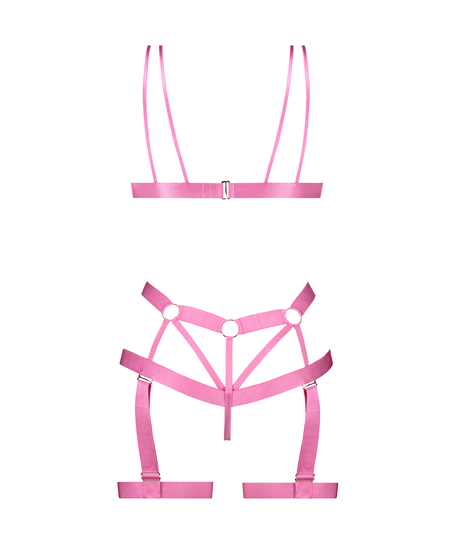 Private Hedonist Open Crotch Body, Pink