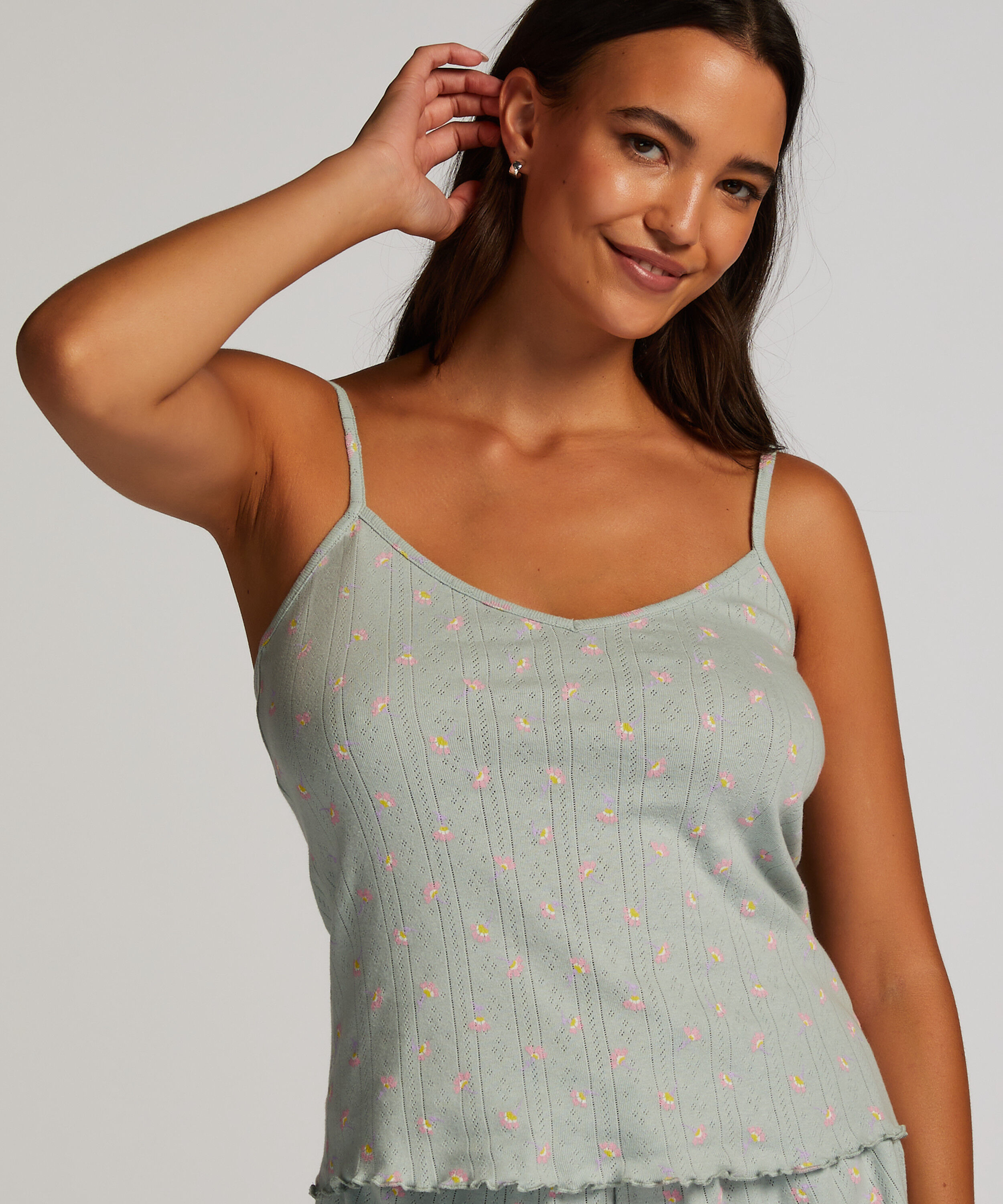 Cotton cami, Green Cotton cami, Green