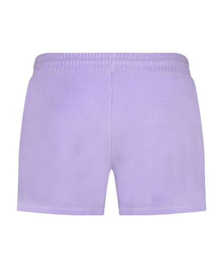 Velvet Pocket shorts, Purple
