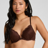Marine Padded Underwired Push-Up Bra, Brown