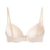 Plunge Padded Underwired Bra, Beige