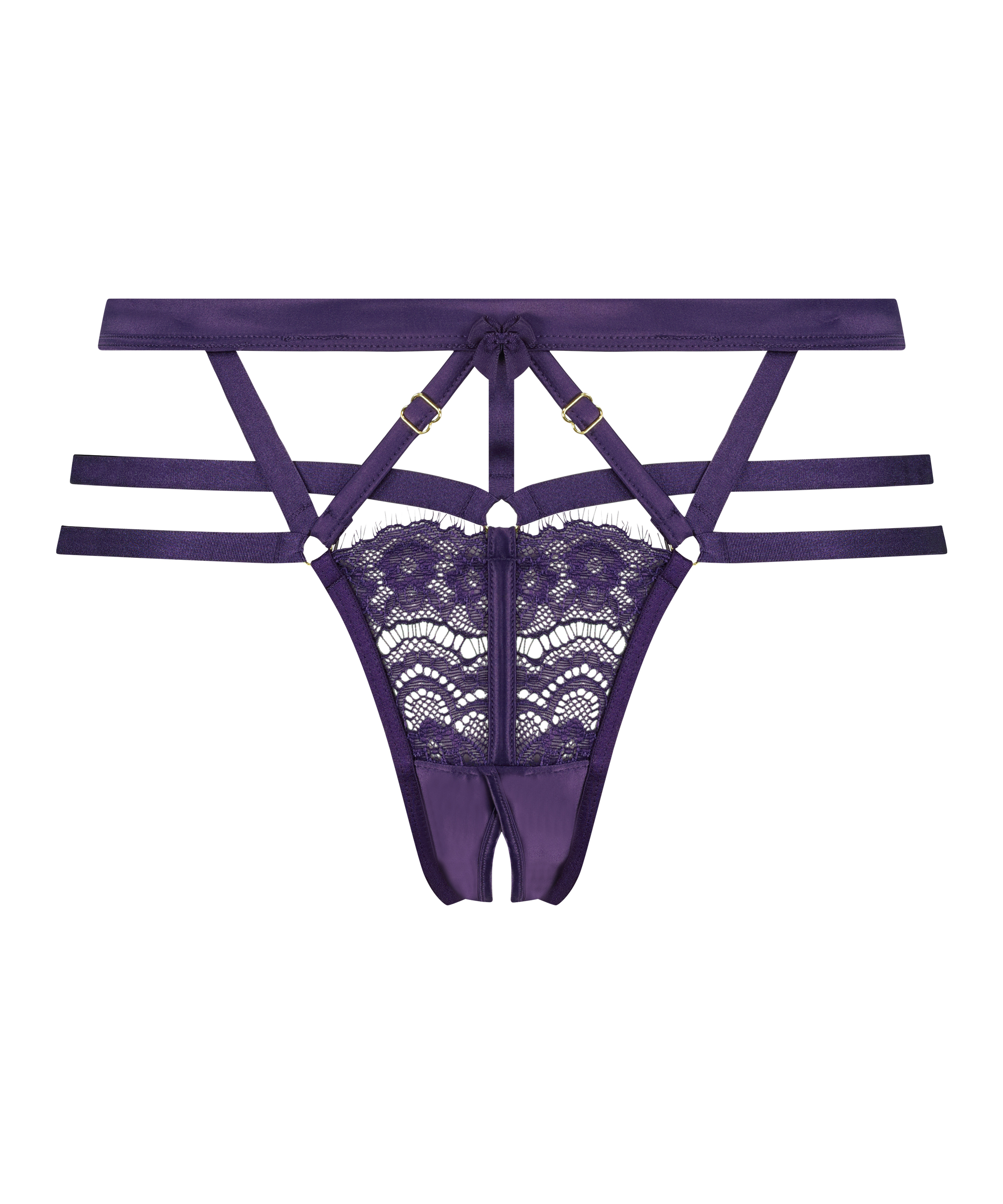 Mitzy Open Crotch Brazilian, Purple, main
