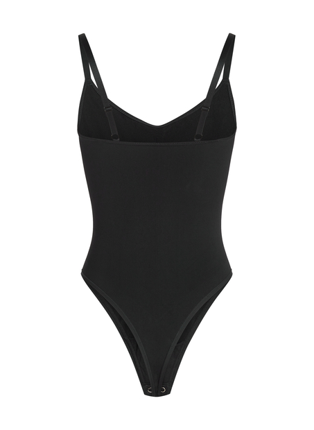Seamless Enhancing High Leg Body, Black