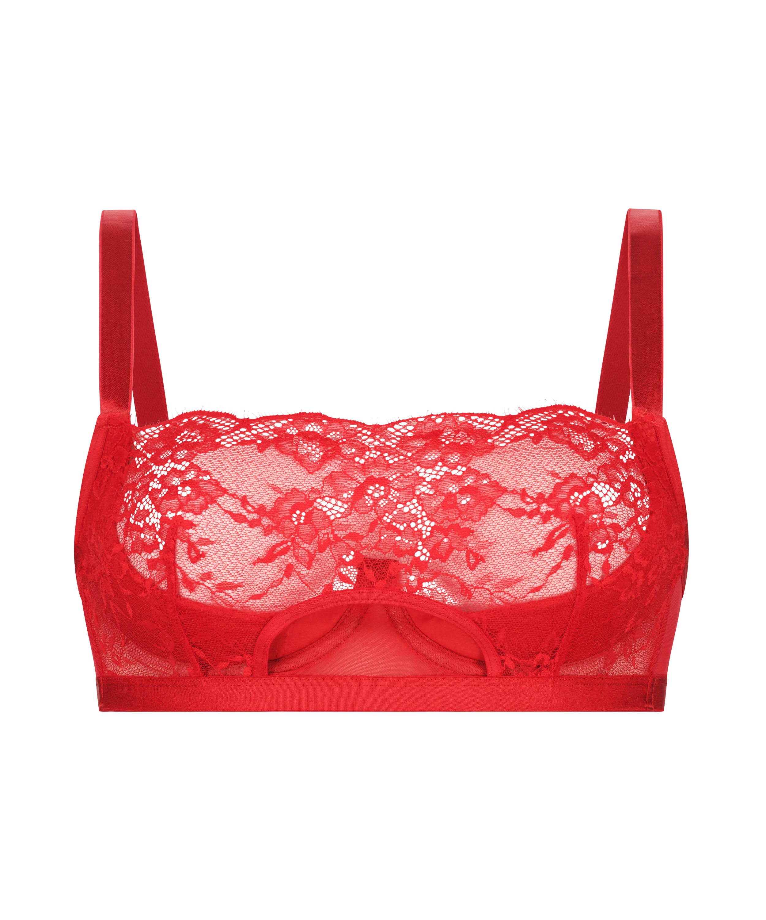 Elissa Non-Padded Underwired Bra, Red, main