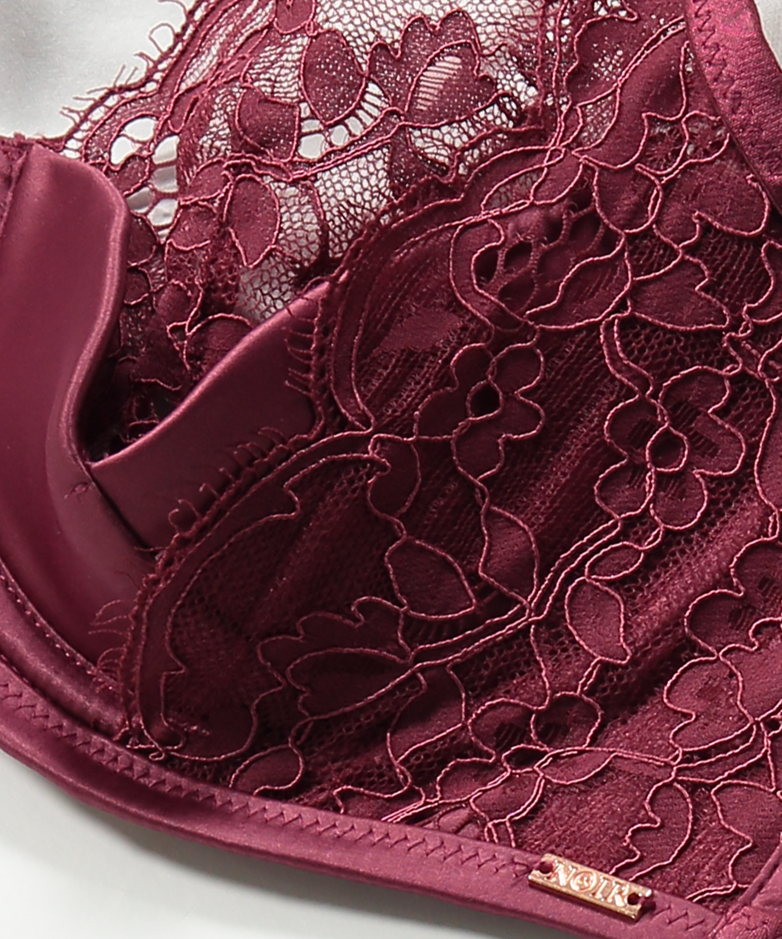 Poppy Padded Underwired Bra, Red, main