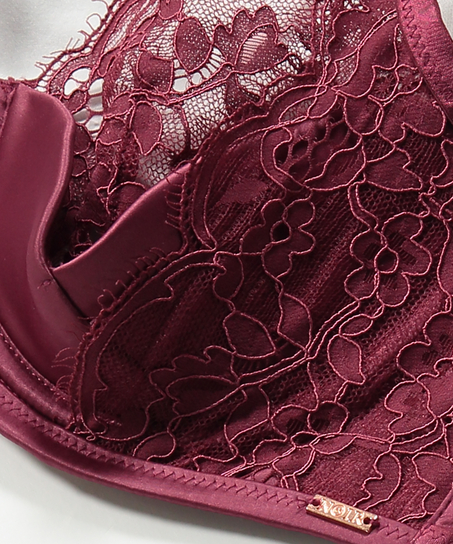 Poppy Padded Underwired Bra, Red