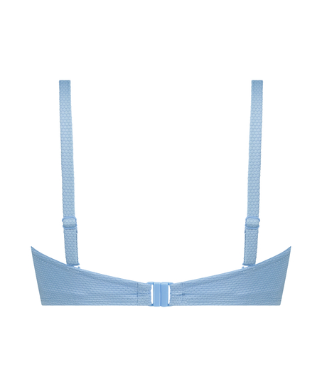 Scallop push-up underwired bikini top Cup A - E, Blue