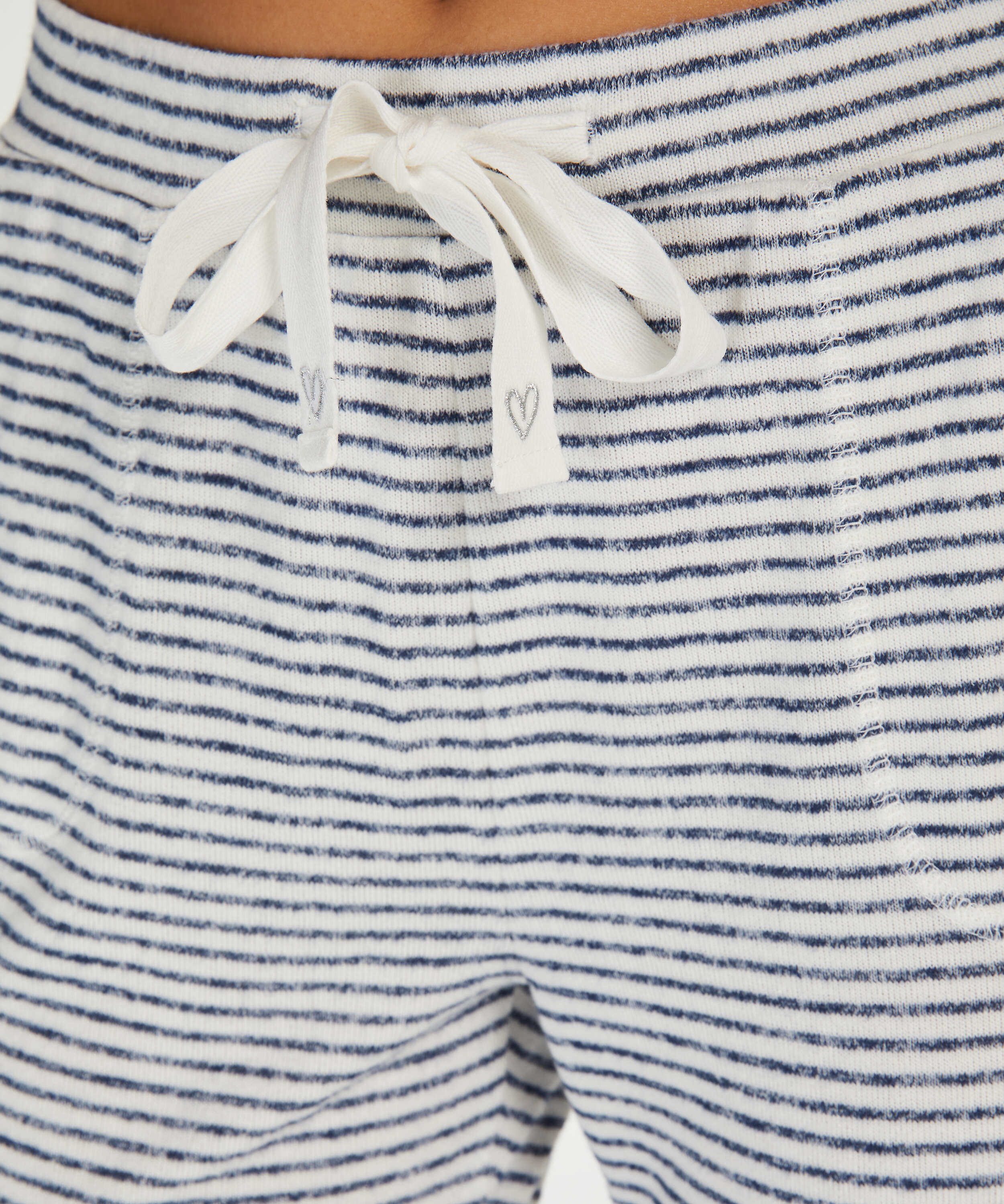 Brushed Stripe Pyjama Pants, Blue, main